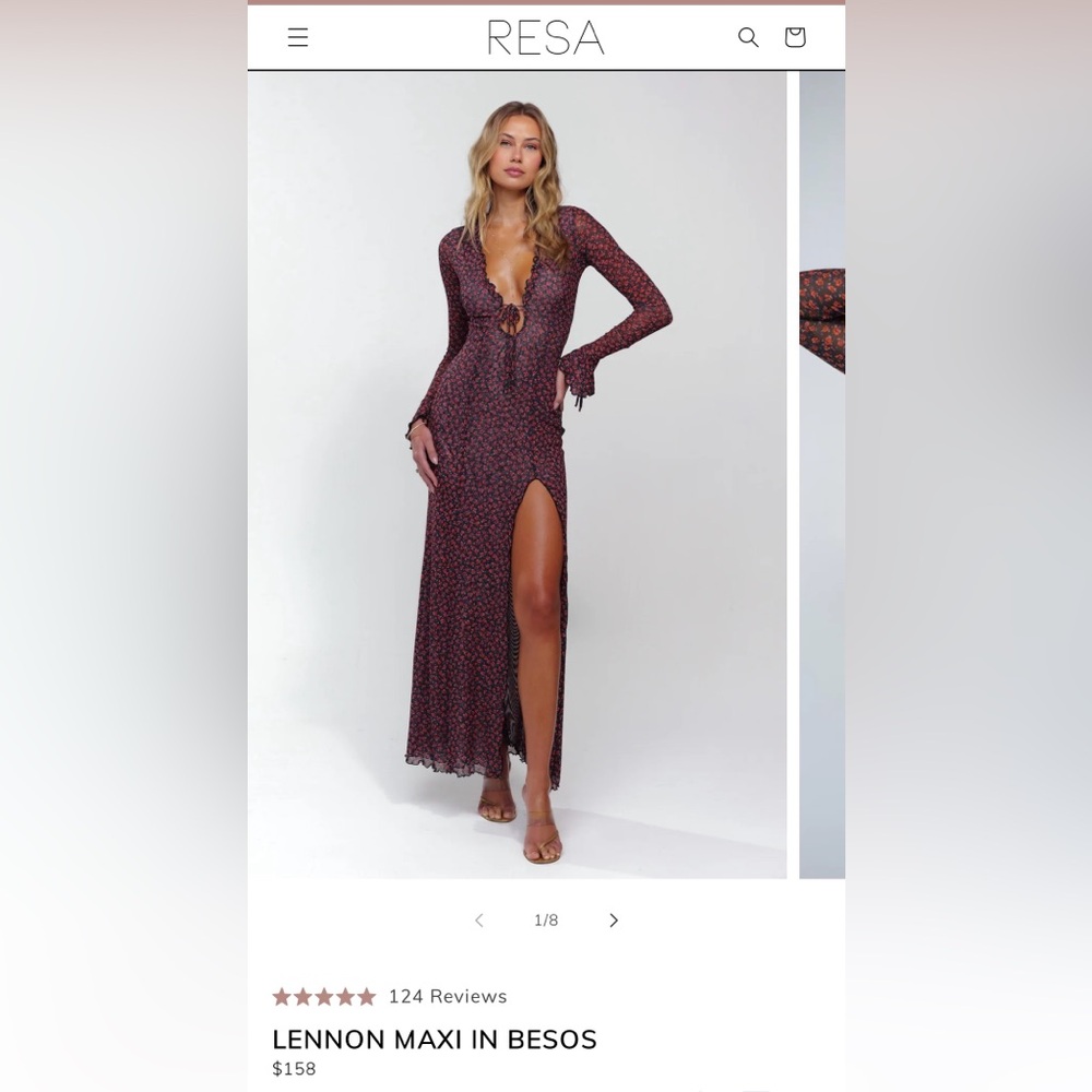 RESA LENNON MAXI IN BESOS